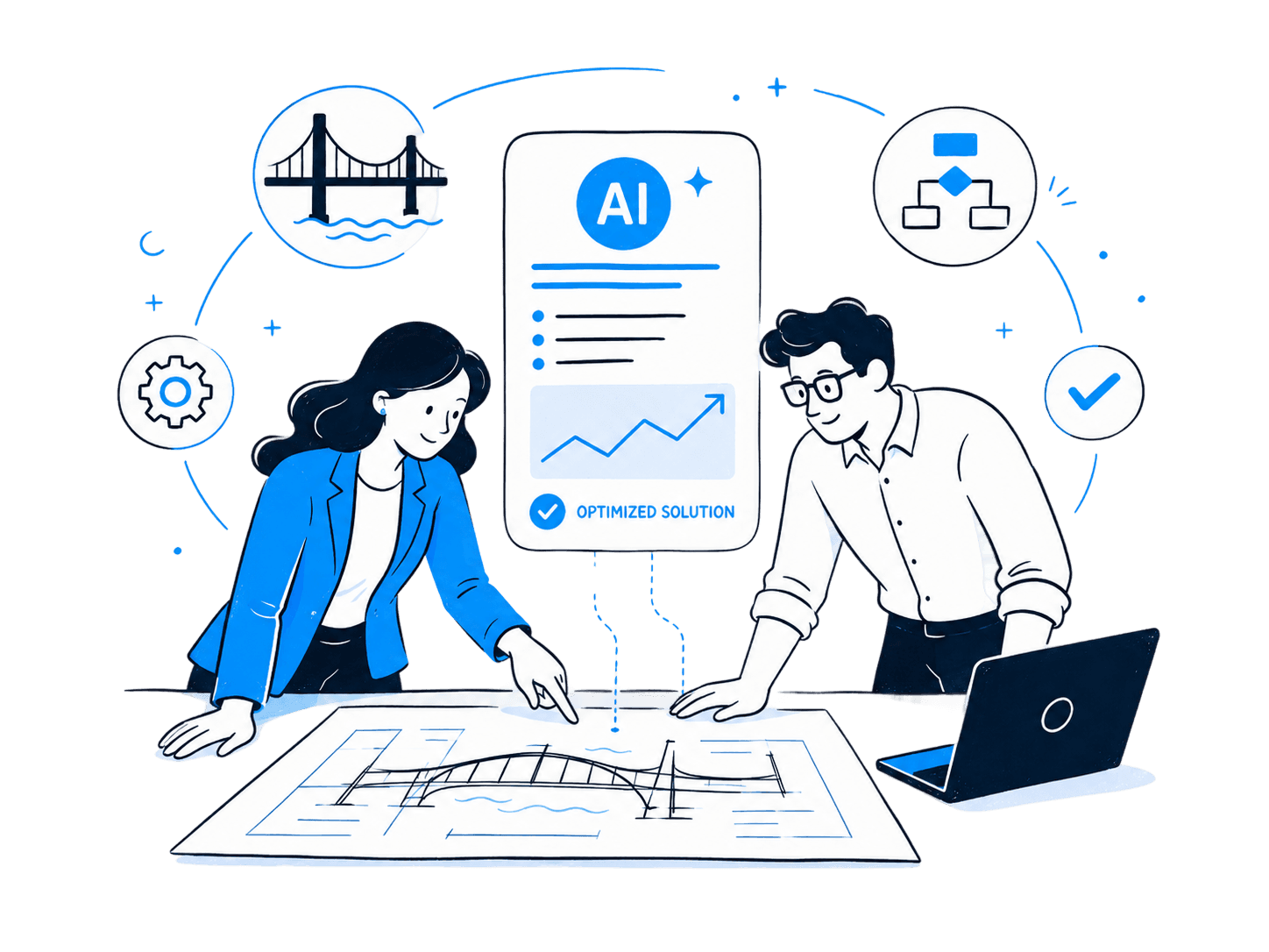 Engineering team using the VanHoof AI Clarity System to optimise designs and unlock engineering leverage